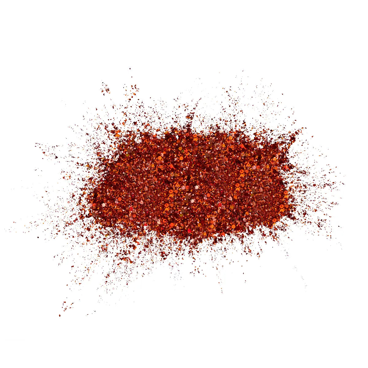 Ombre Glitter Nail Art - Orange Colors - GO09