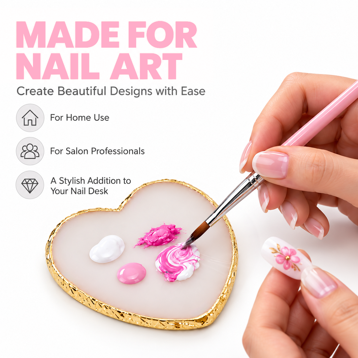 Color Mixing Palette - Heart White