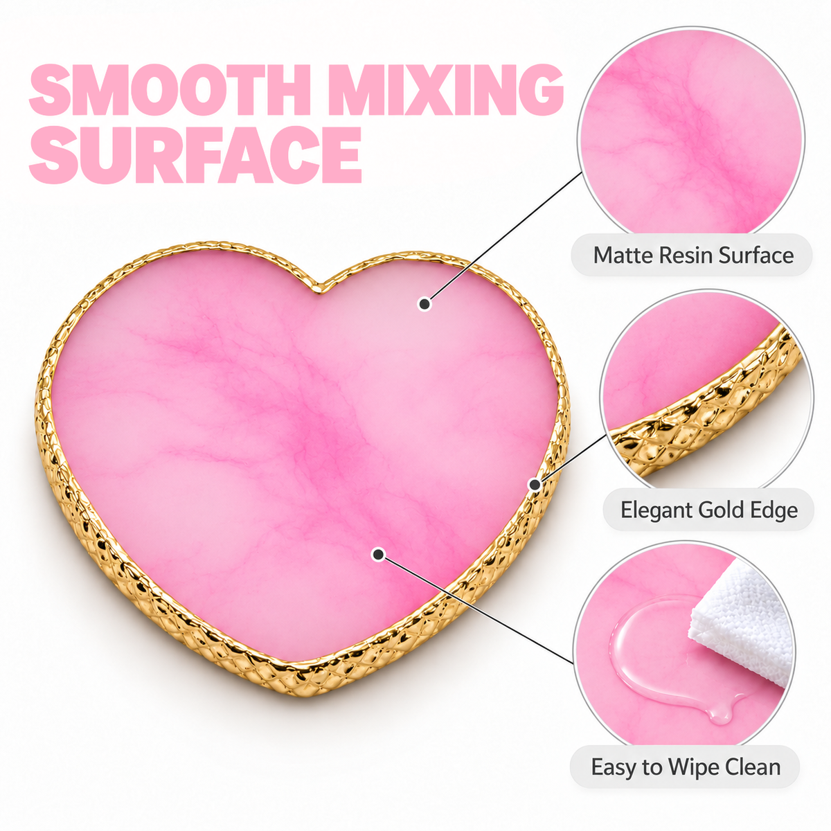 Color Mixing Palette - Heart Pink