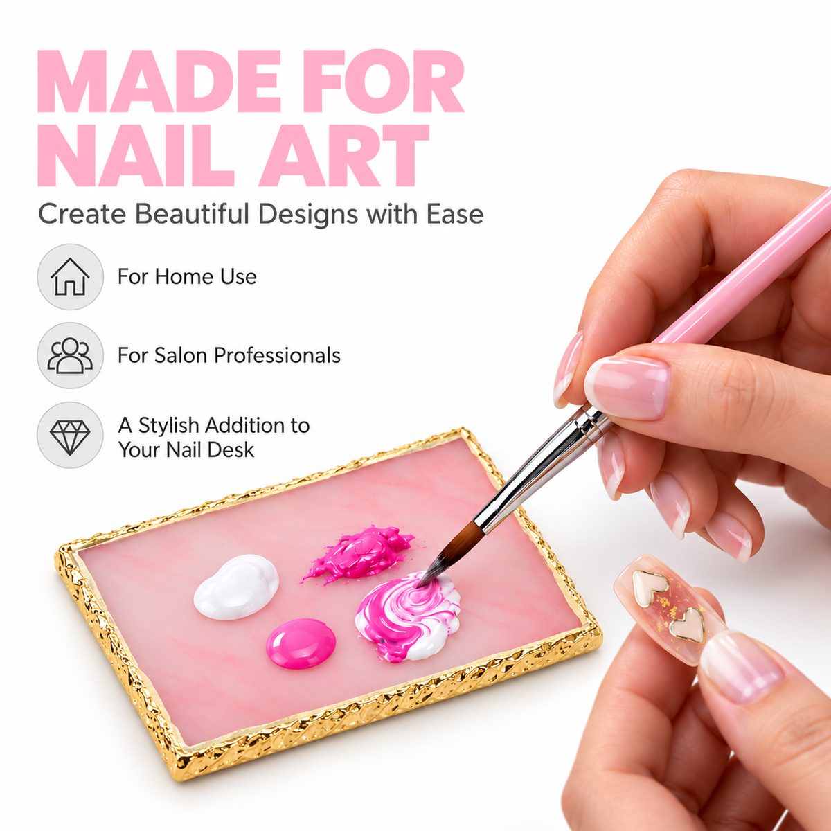 Color Mixing Palette - Rectangle Pink