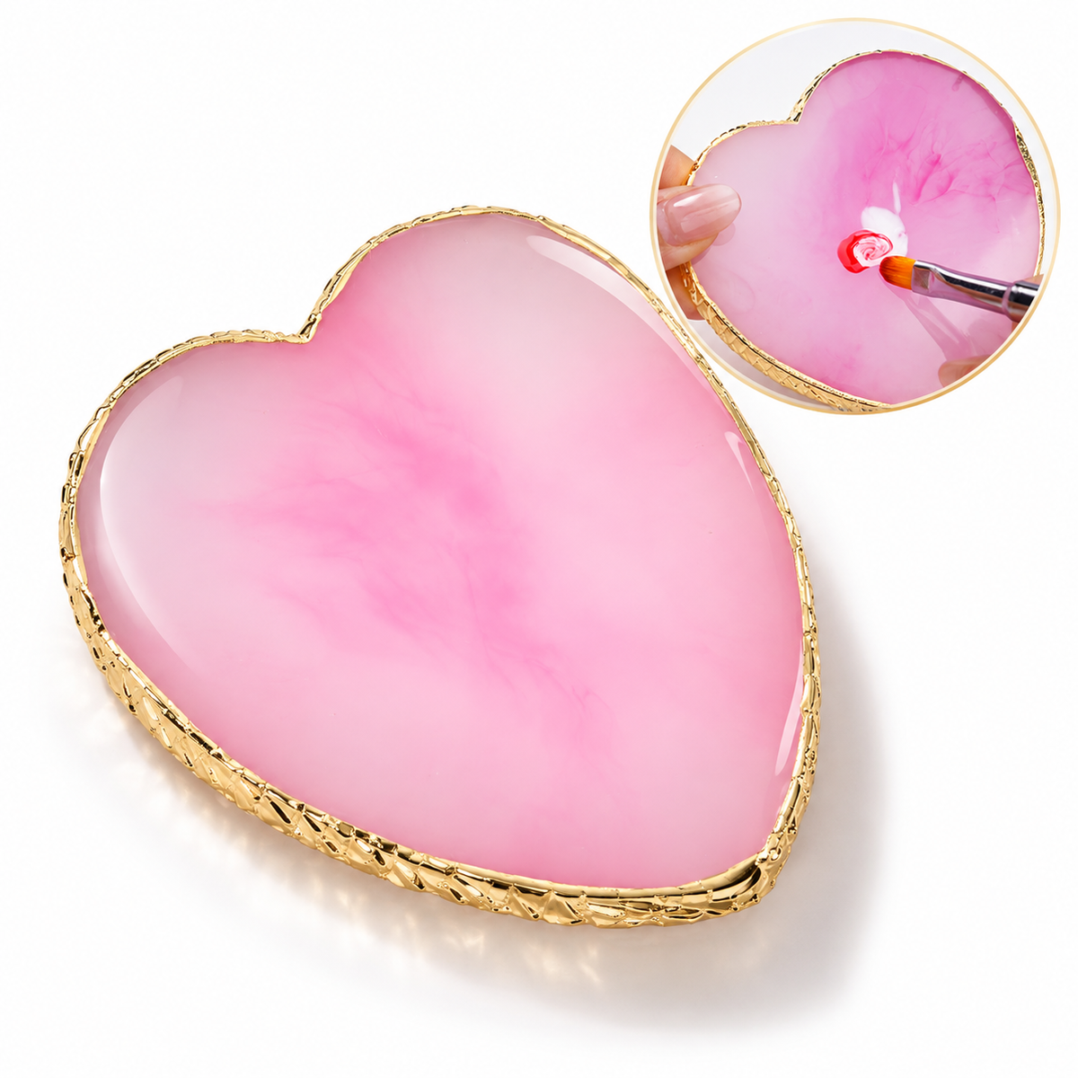 Color Mixing Palette - Heart Pink