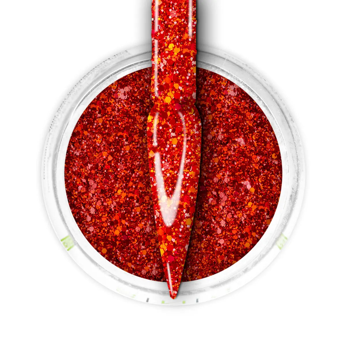 Ombre Glitter Nail Art - Red Colors - GO03