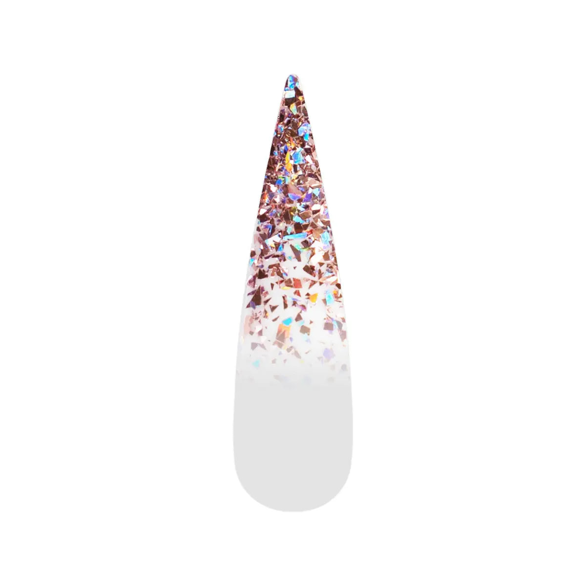 Ombre Glitter Nail Art - Rose Gold Colors - GO05