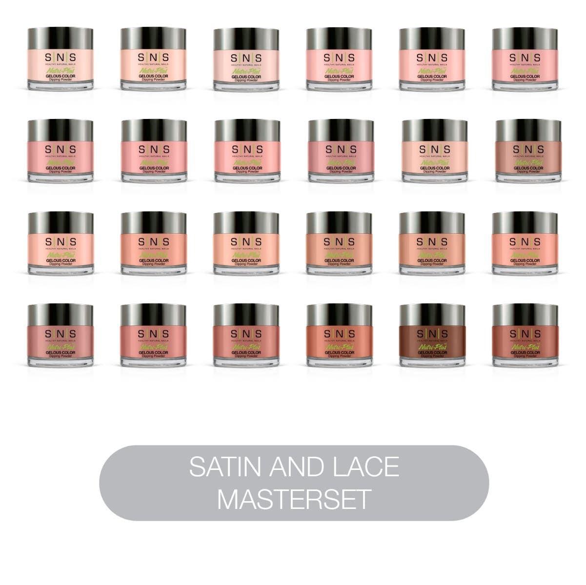 SNS Satin & Lace Collection - 24 Colors: SL01 - SL24