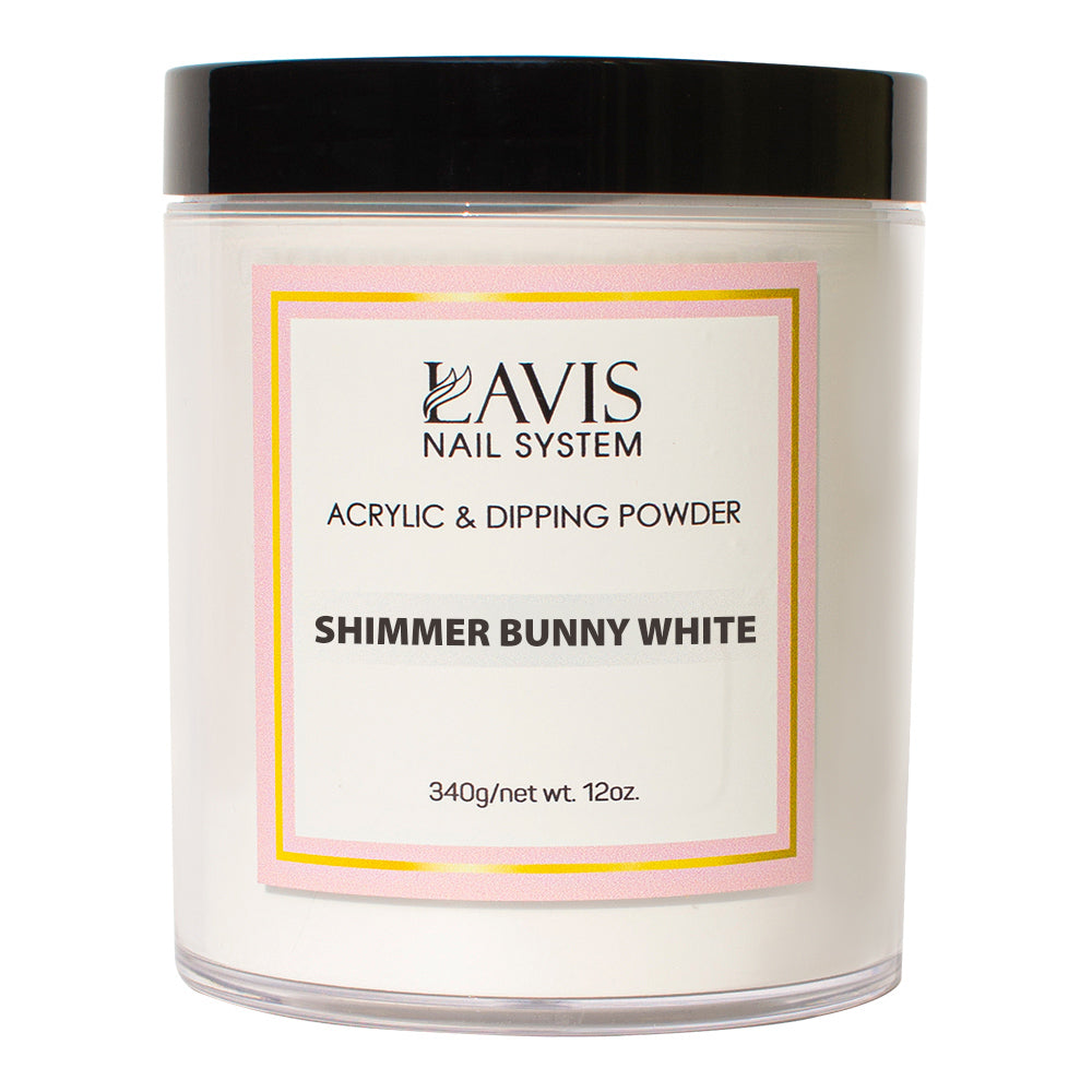 LAVIS Cover Powder 12oz - Shimmer Bunny White