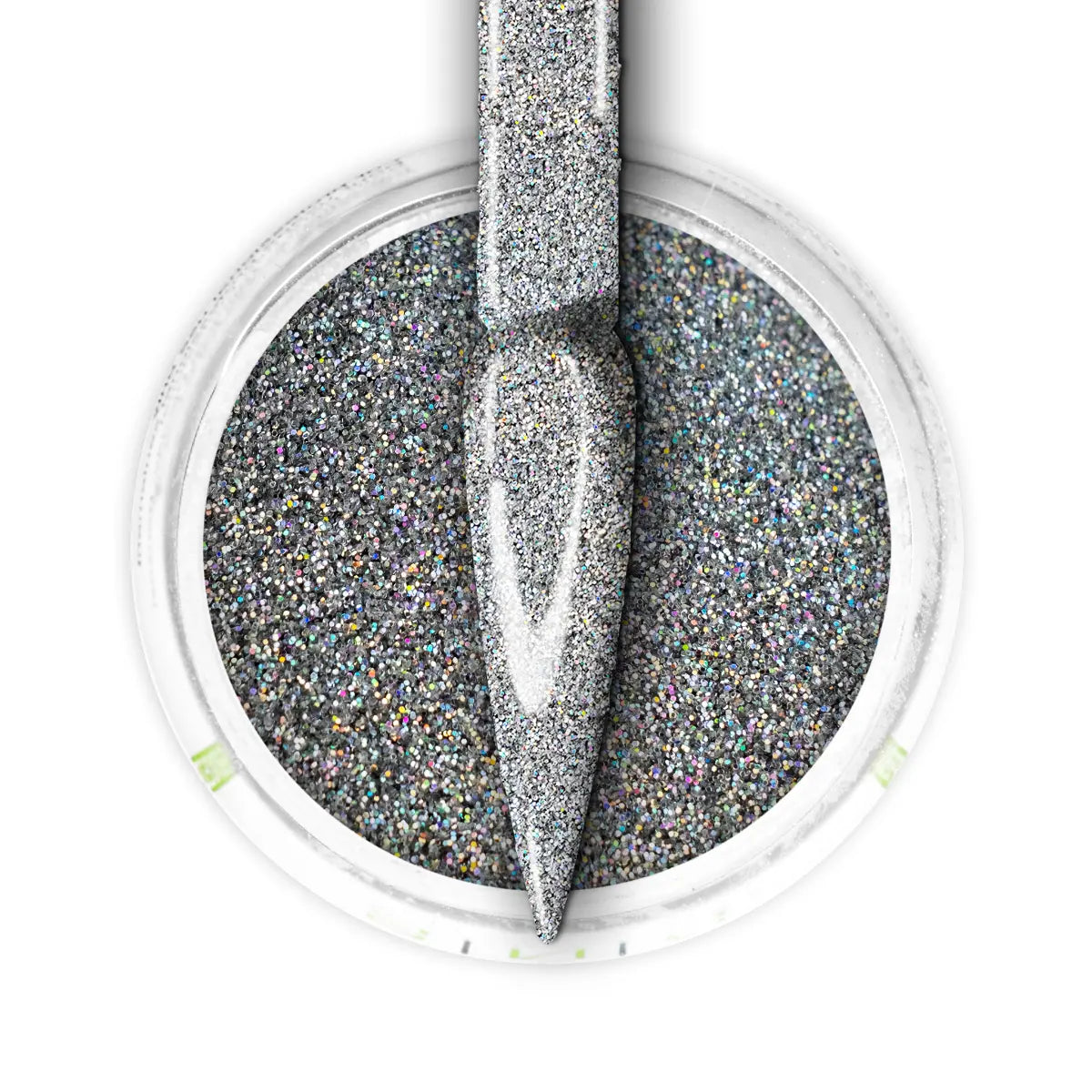French Glitter Nail Art - Silver Colors - GF08