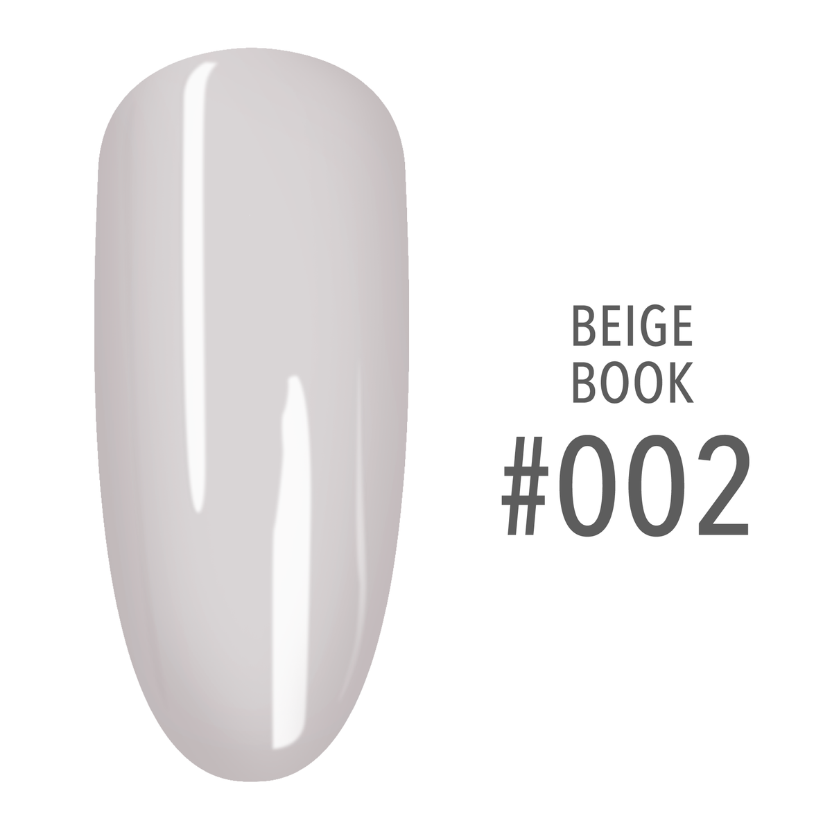 SNS Beige Book #002 Off White swatch on a nail tip