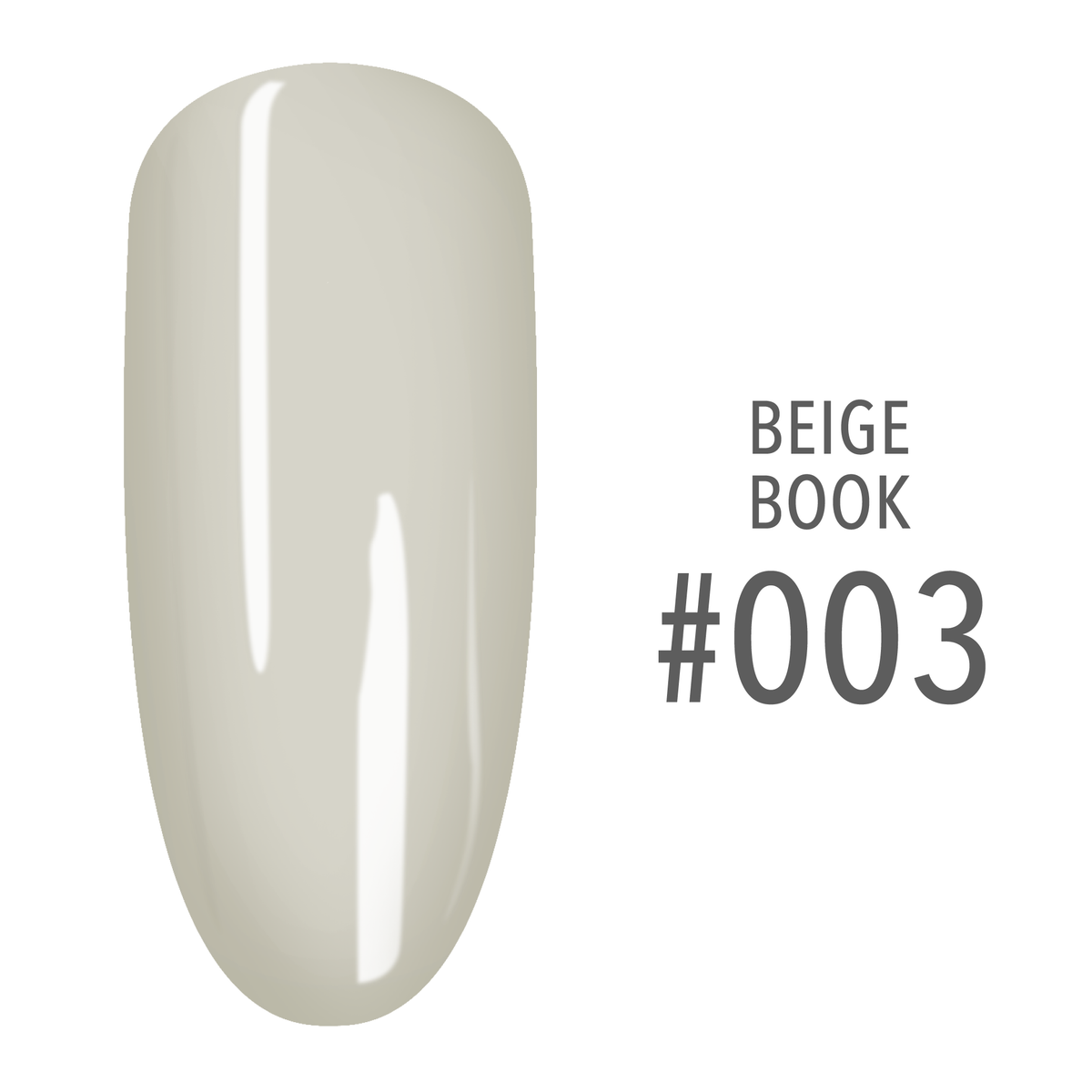 SNS Beige Book #003 Light Nude swatch on a nail tip