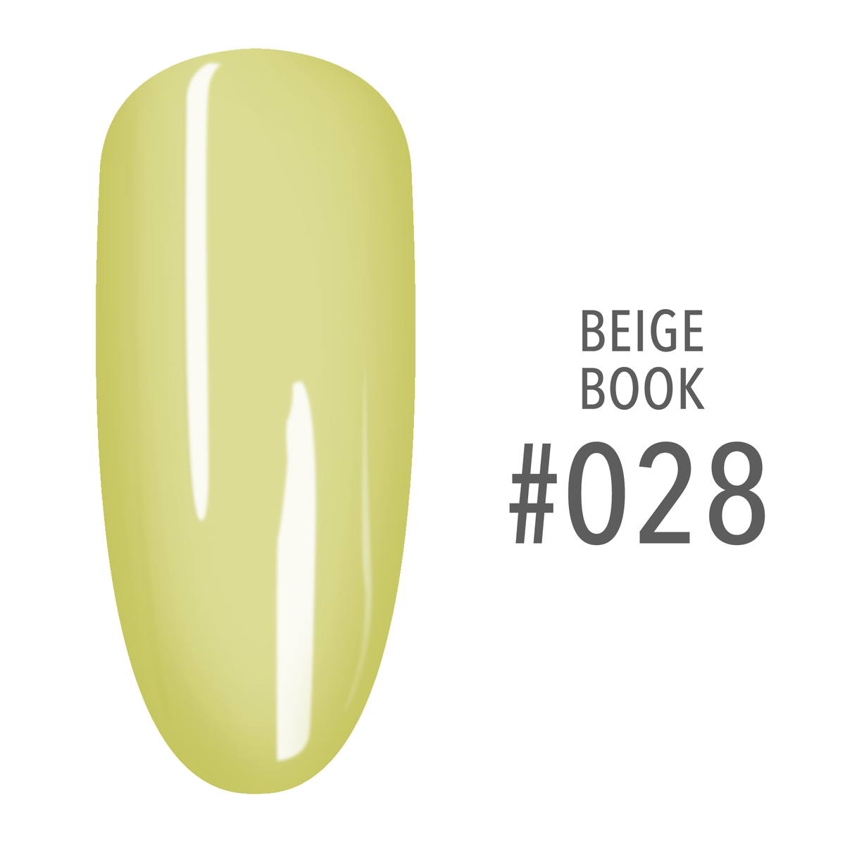 SNS Beige Book #028 Lime Green swatch on a nail tip