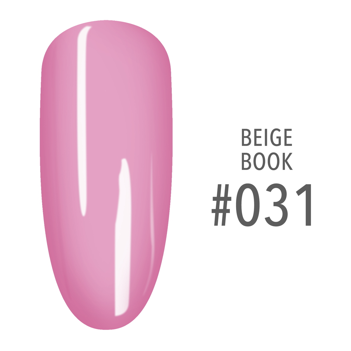 SNS Beige Book #031 Light Pink swatch on a nail tip