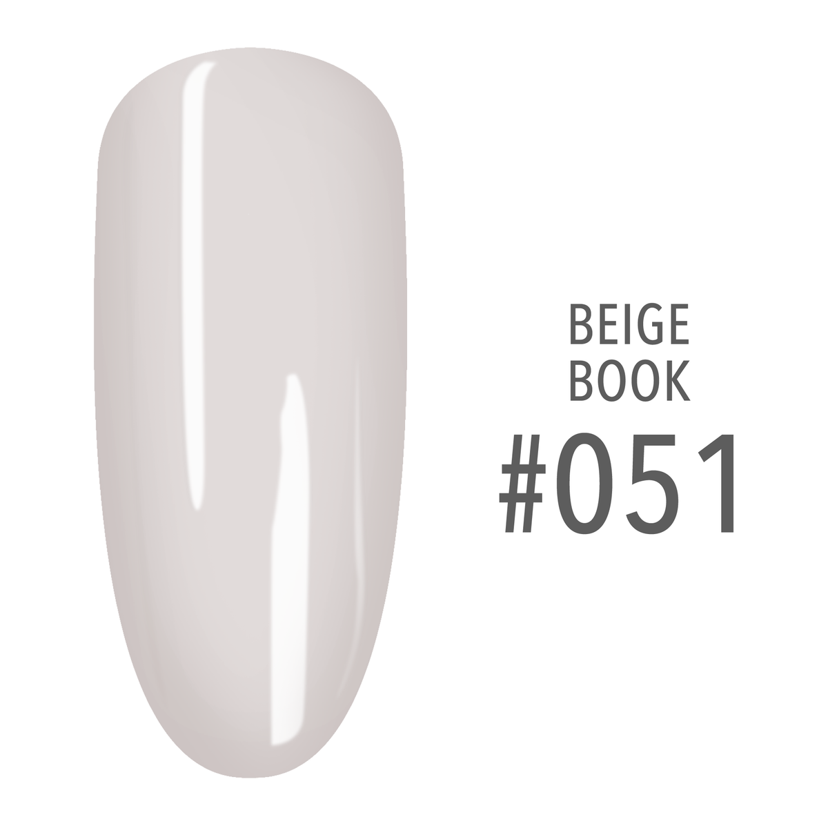 SNS Beige Book #051 Pale Pink swatch on a nail tip