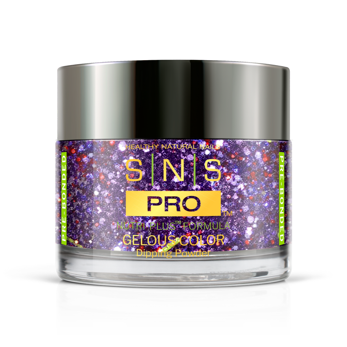 SNS Dip & Acrylic Powder #071 Plum Glitter 1.5 oz jar, Beige Book Collection