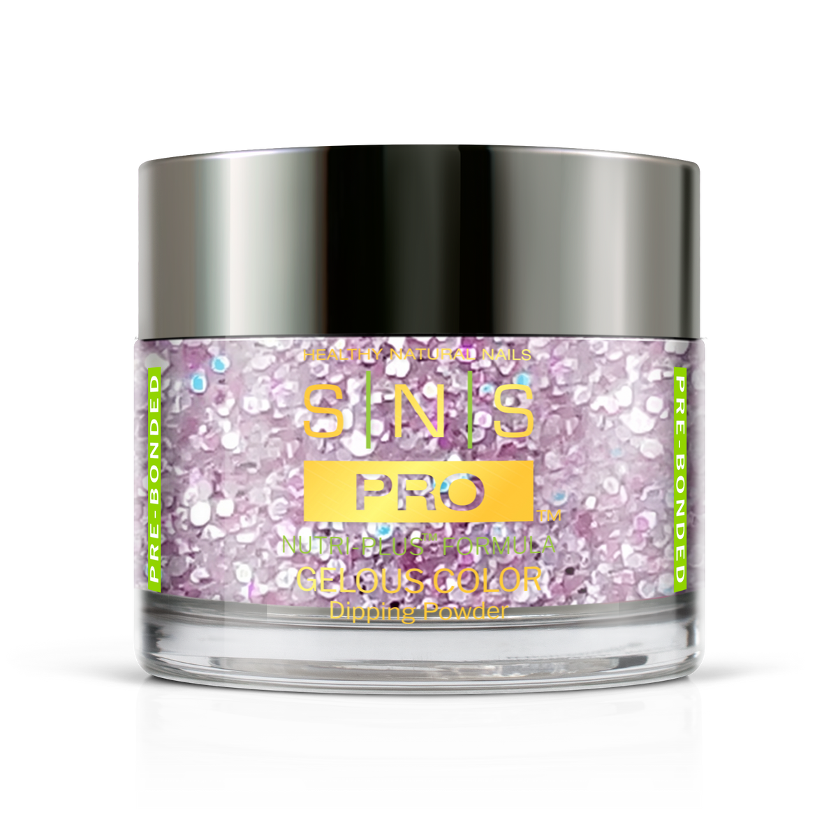 SNS Dip & Acrylic Powder #072 Mauve Glitter 1.5 oz jar, Beige Book Collection