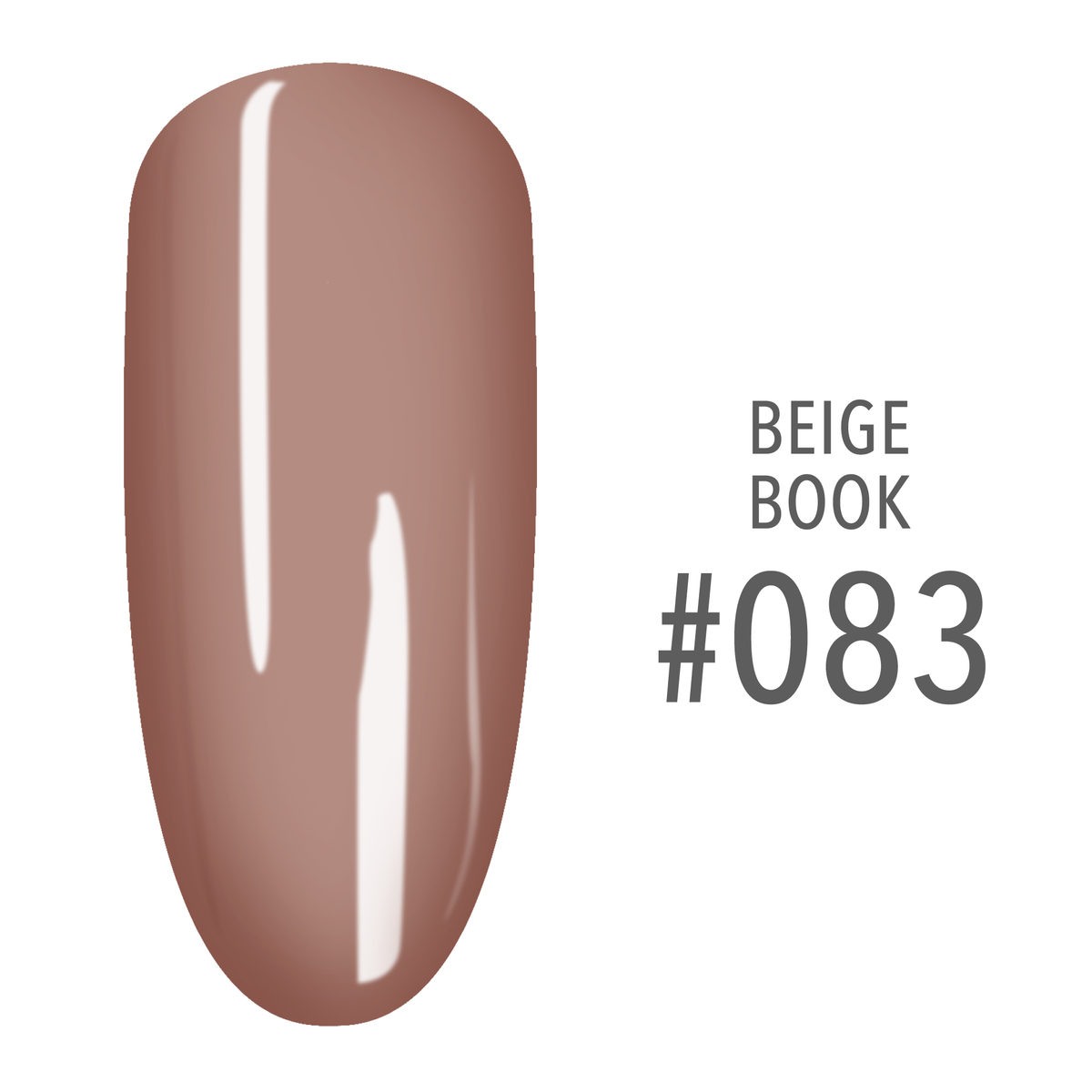 SNS Beige Book #083 Nude Beige swatch on a nail tip