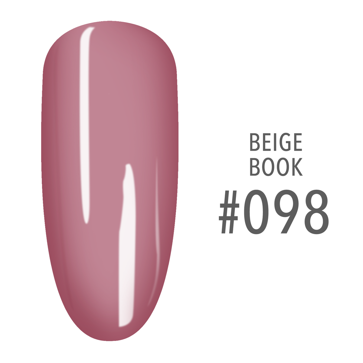 SNS Beige Book #098 Soft Pink swatch on a nail tip
