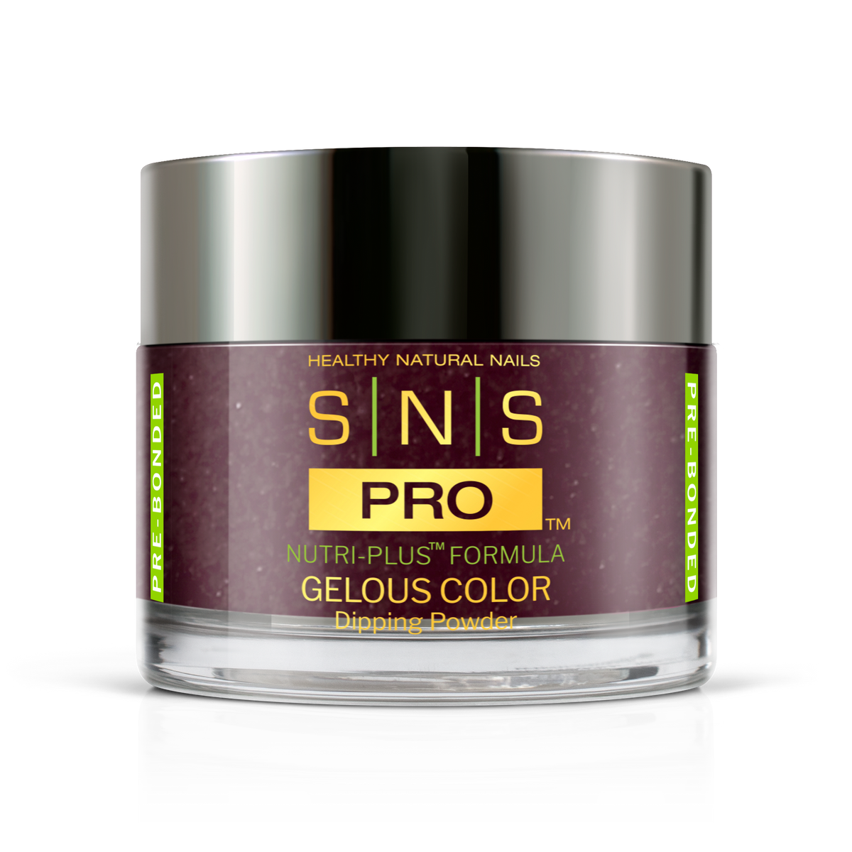 SNS Dip & Acrylic Powder #134 Wine Glitter 1.5 oz jar, Beige Book Collection