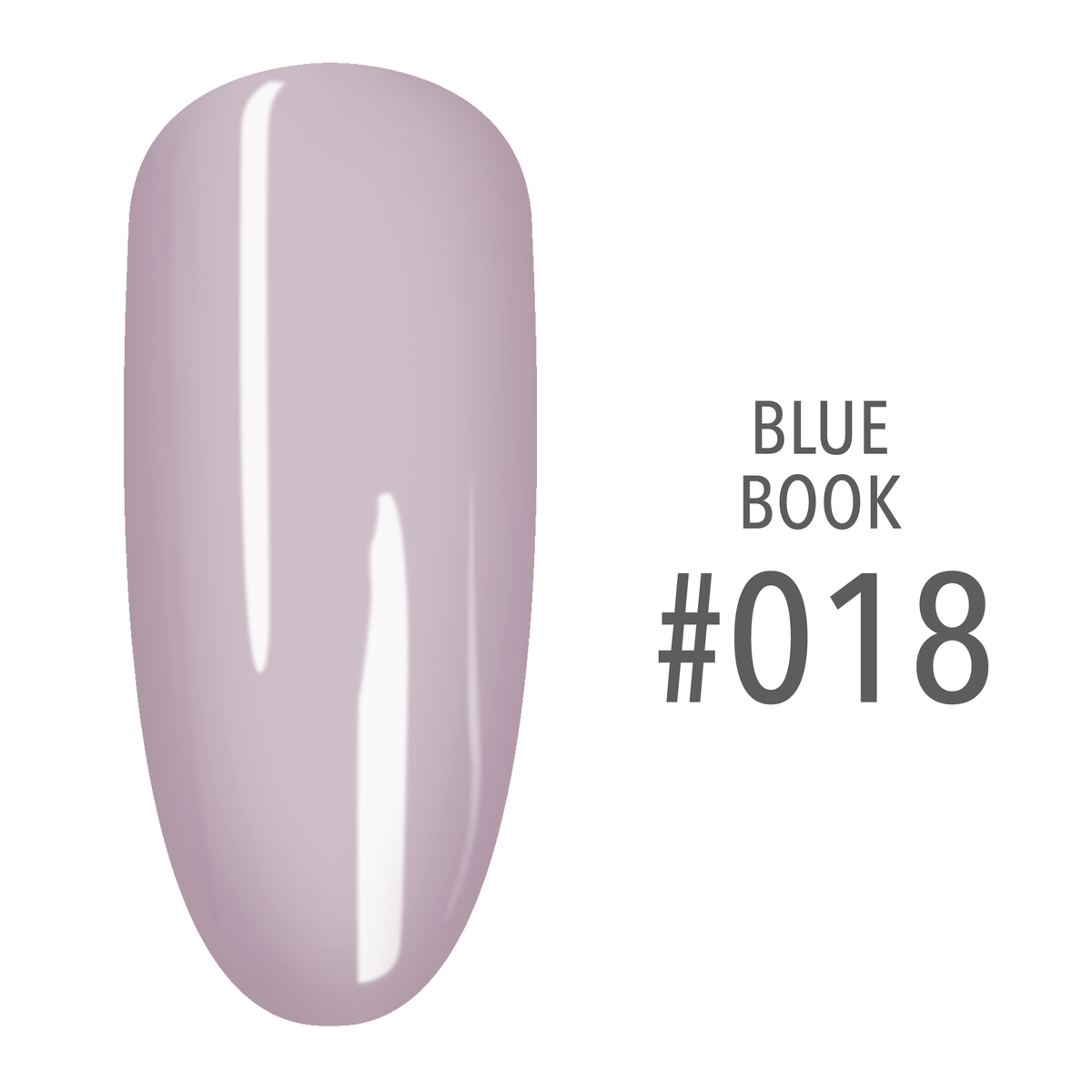 SNS Blue Book #018 Pale Pink swatch on a nail tip