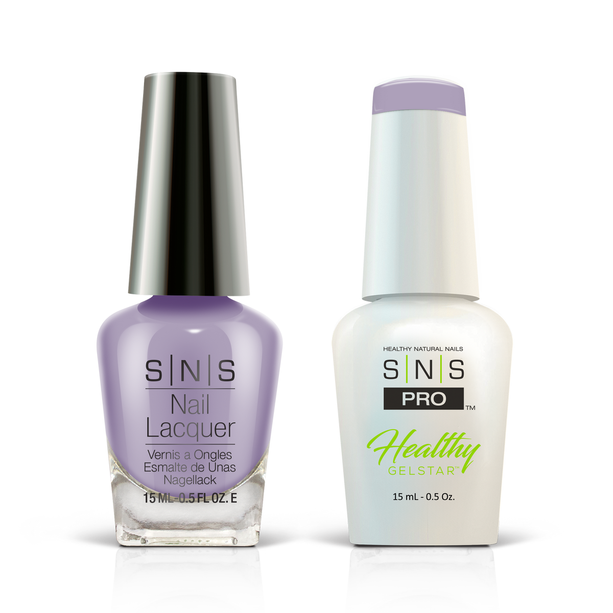 SNS Blue Book #041 lavender GelStar gel and nail lacquer duo, 0.5 oz each
