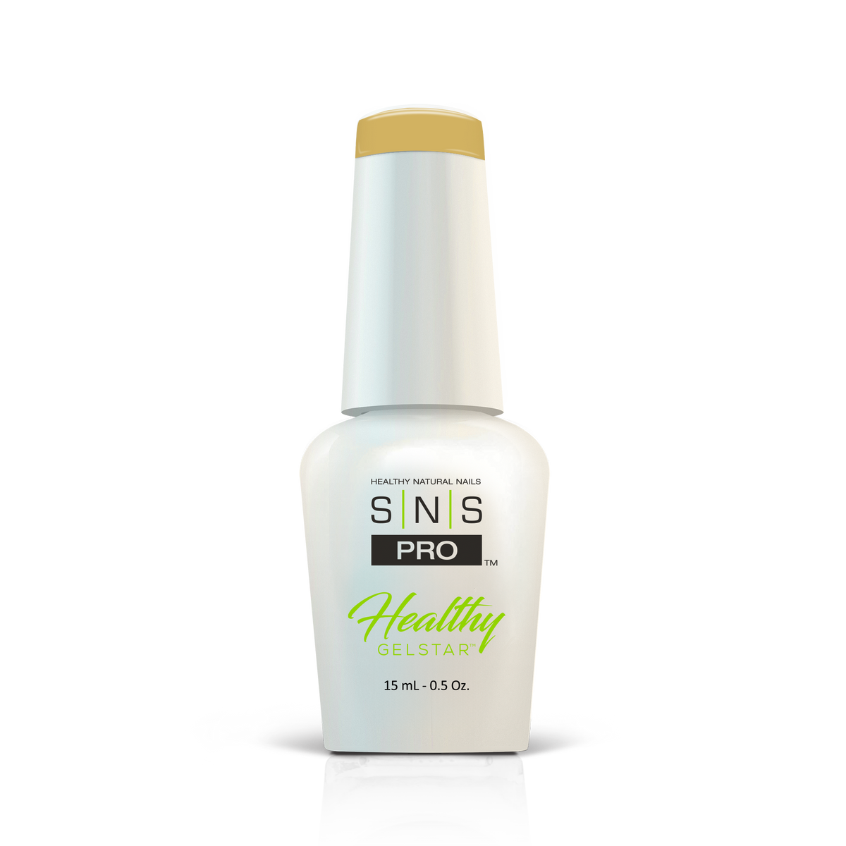 SNS Pro Healthy GelStar gel polish, 0.5 oz, Blue Book #046 mustard yellow