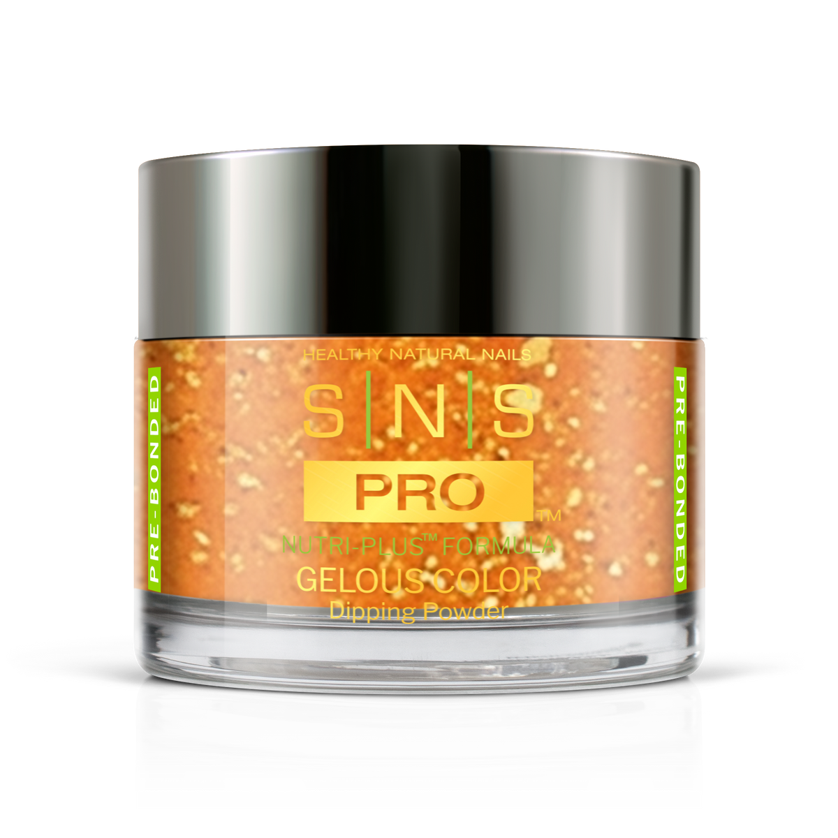 SNS Dip & Acrylic Powder #071 Orange Glitter 1.5 oz jar, Blue Book Collection