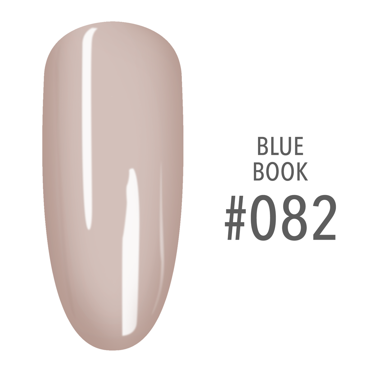SNS Blue Book #082 Pale Pink swatch on a nail tip
