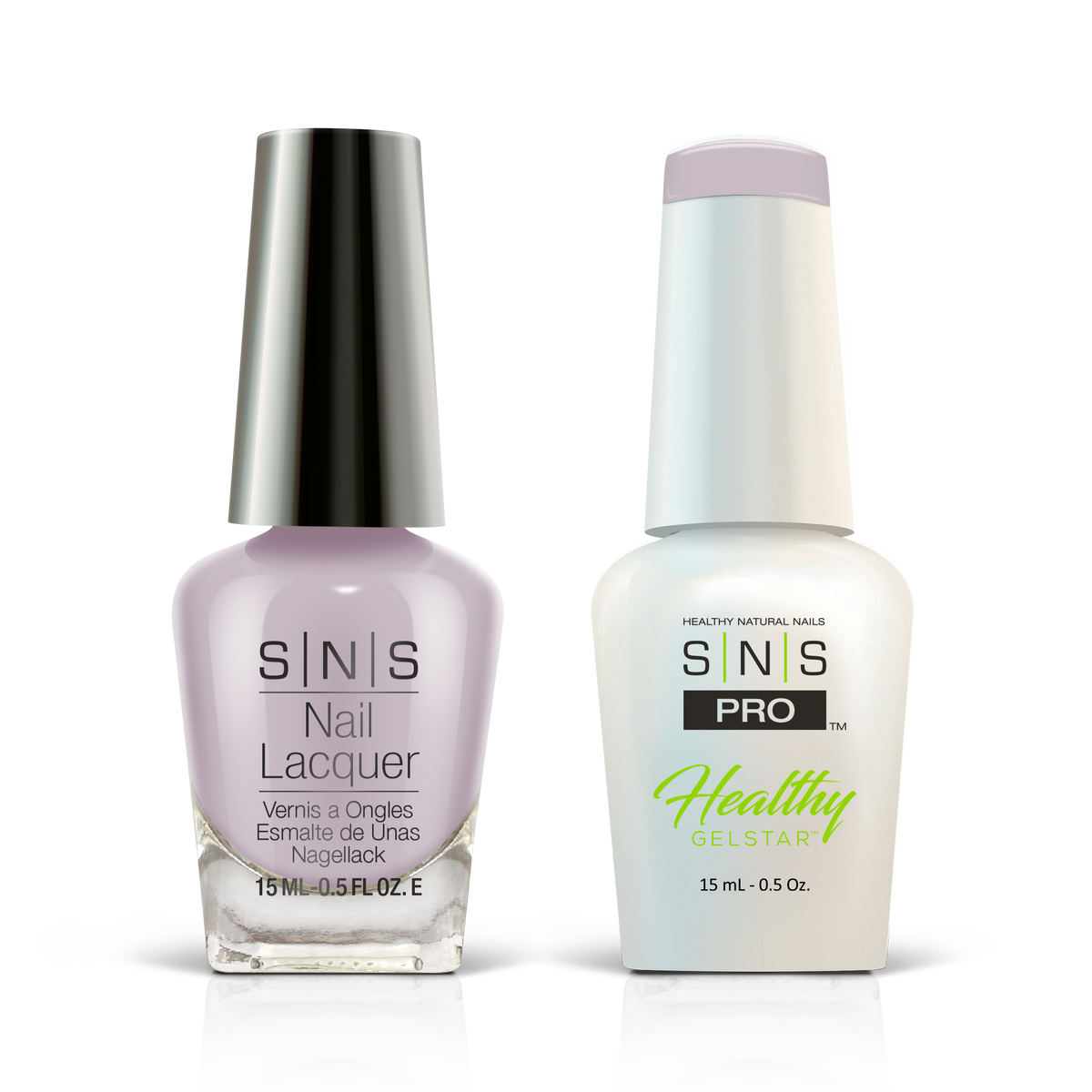 SNS Blue Book #087 pale mauve GelStar gel and nail lacquer duo, 0.5 oz each