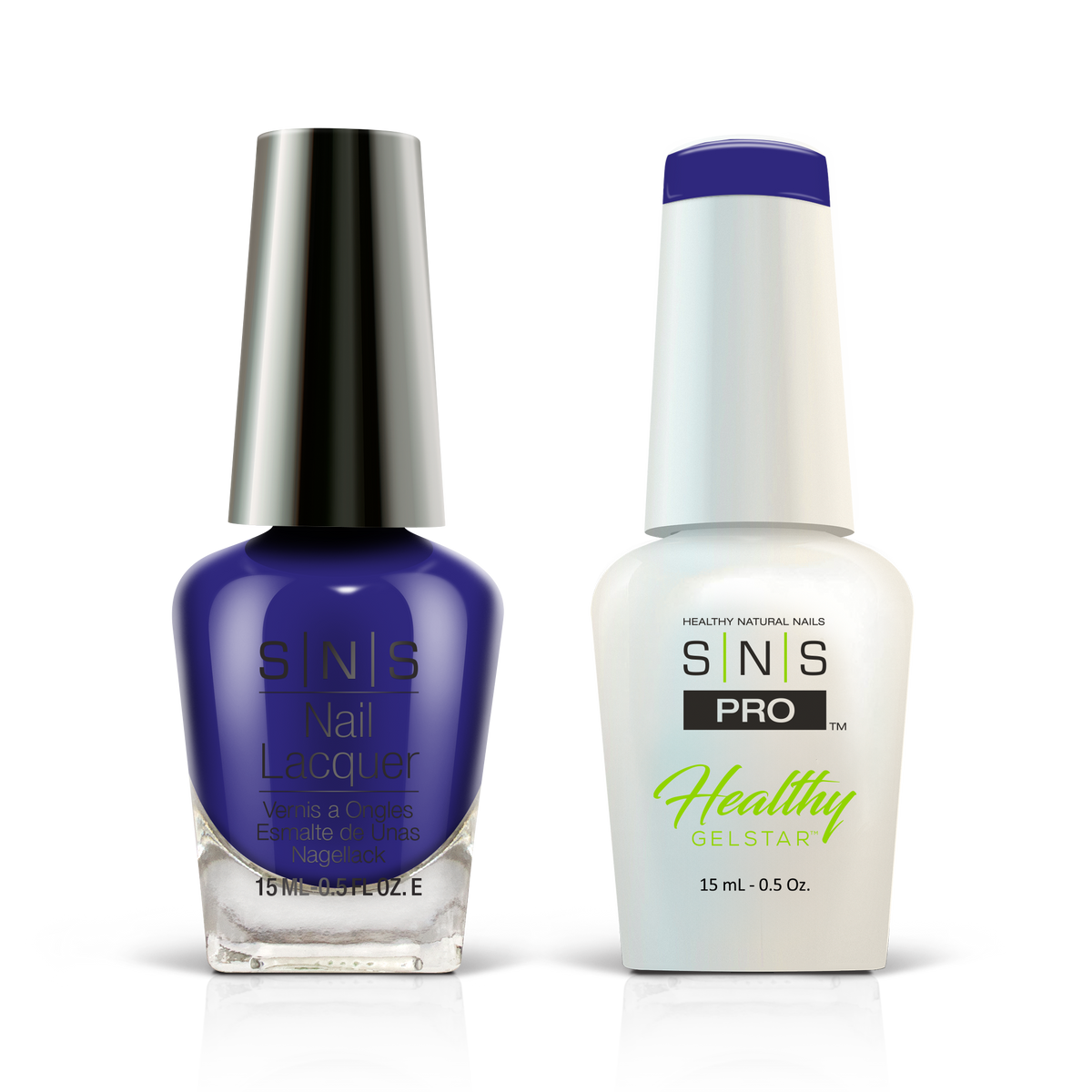 SNS Blue Book #109 indigo GelStar gel and nail lacquer duo, 0.5 oz each
