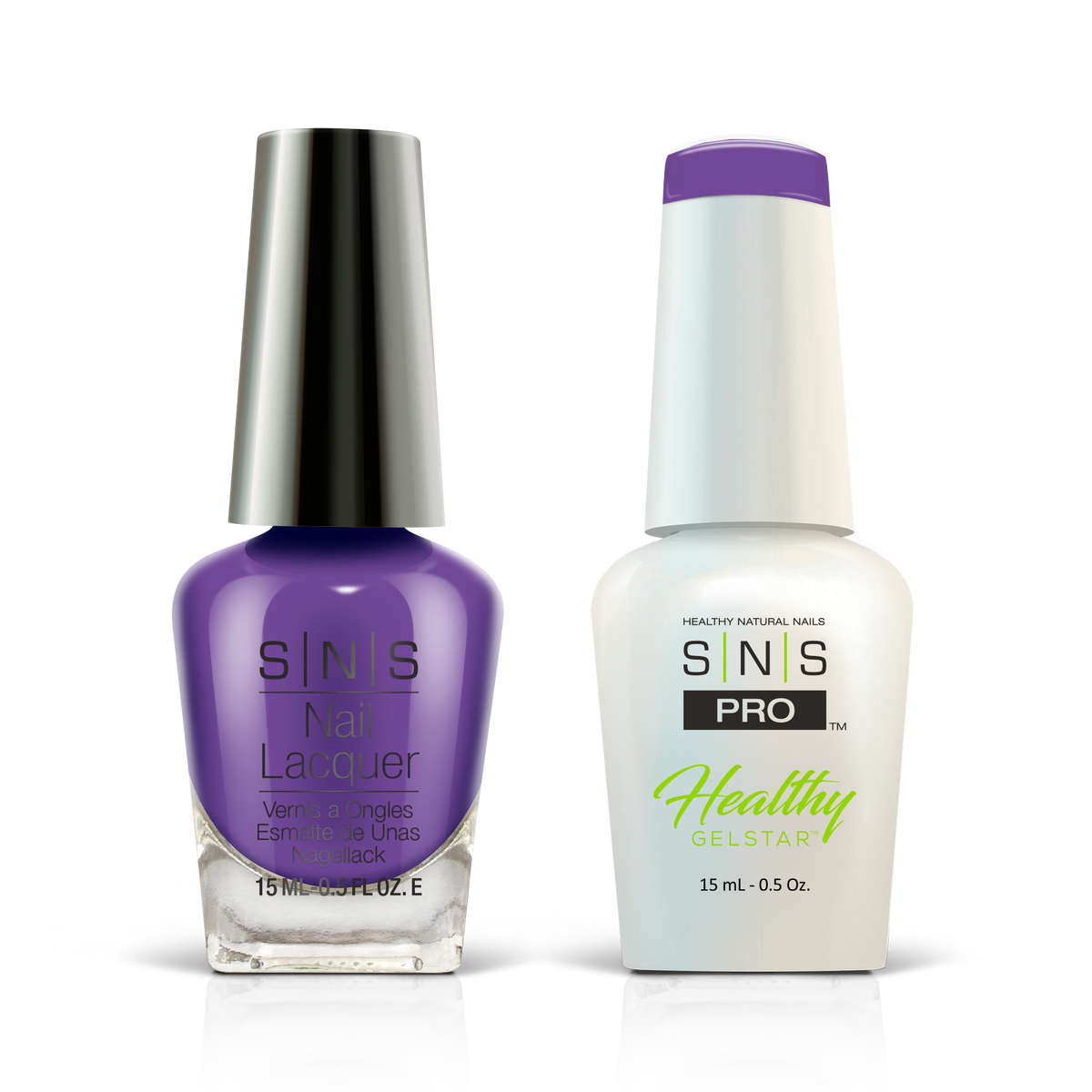 SNS Burgundy Book #031 grape purple GelStar gel and nail lacquer duo, 0.5 oz each