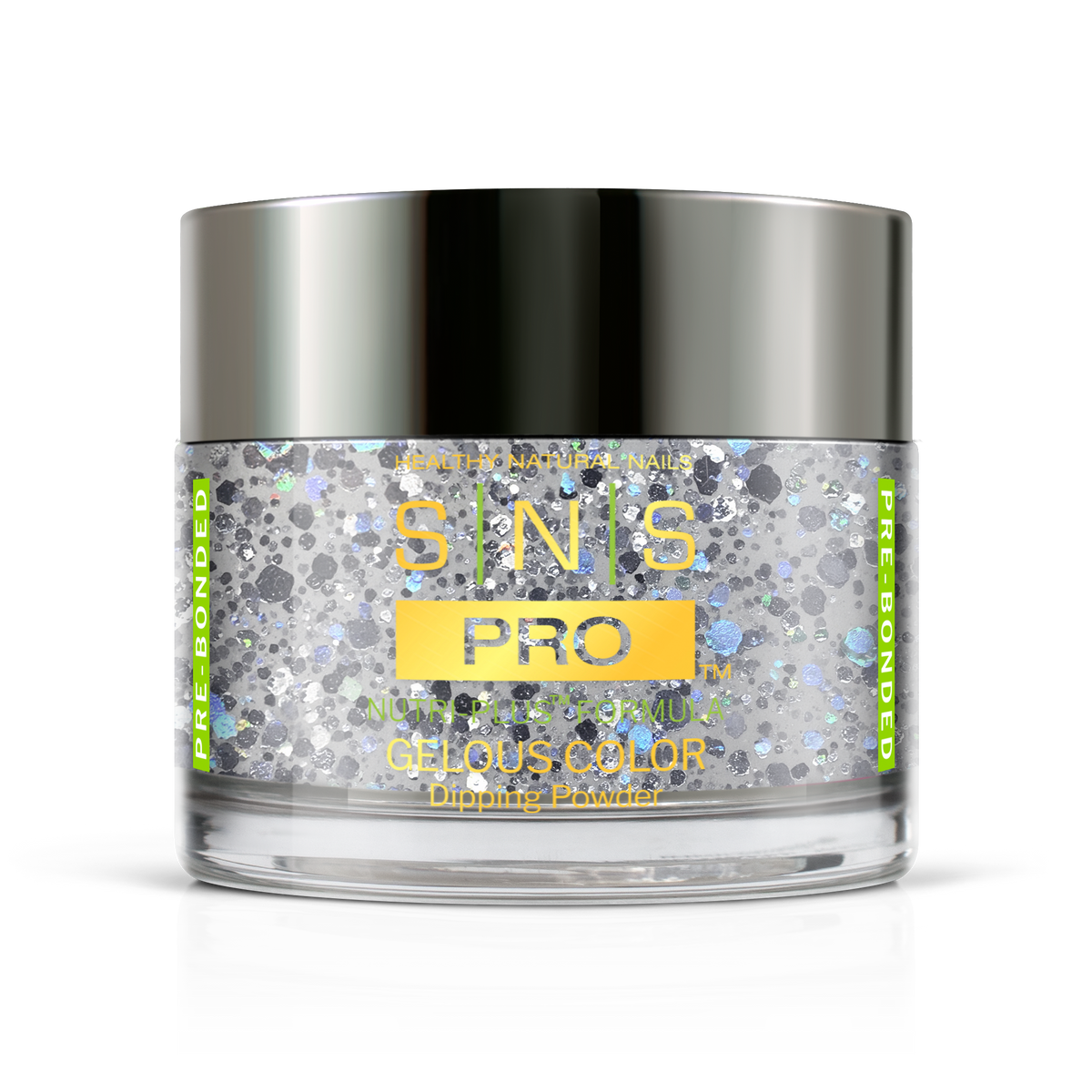 SNS Dip & Acrylic Powder #069 Gray Glitter 1.5 oz jar, Burgundy Book Collection