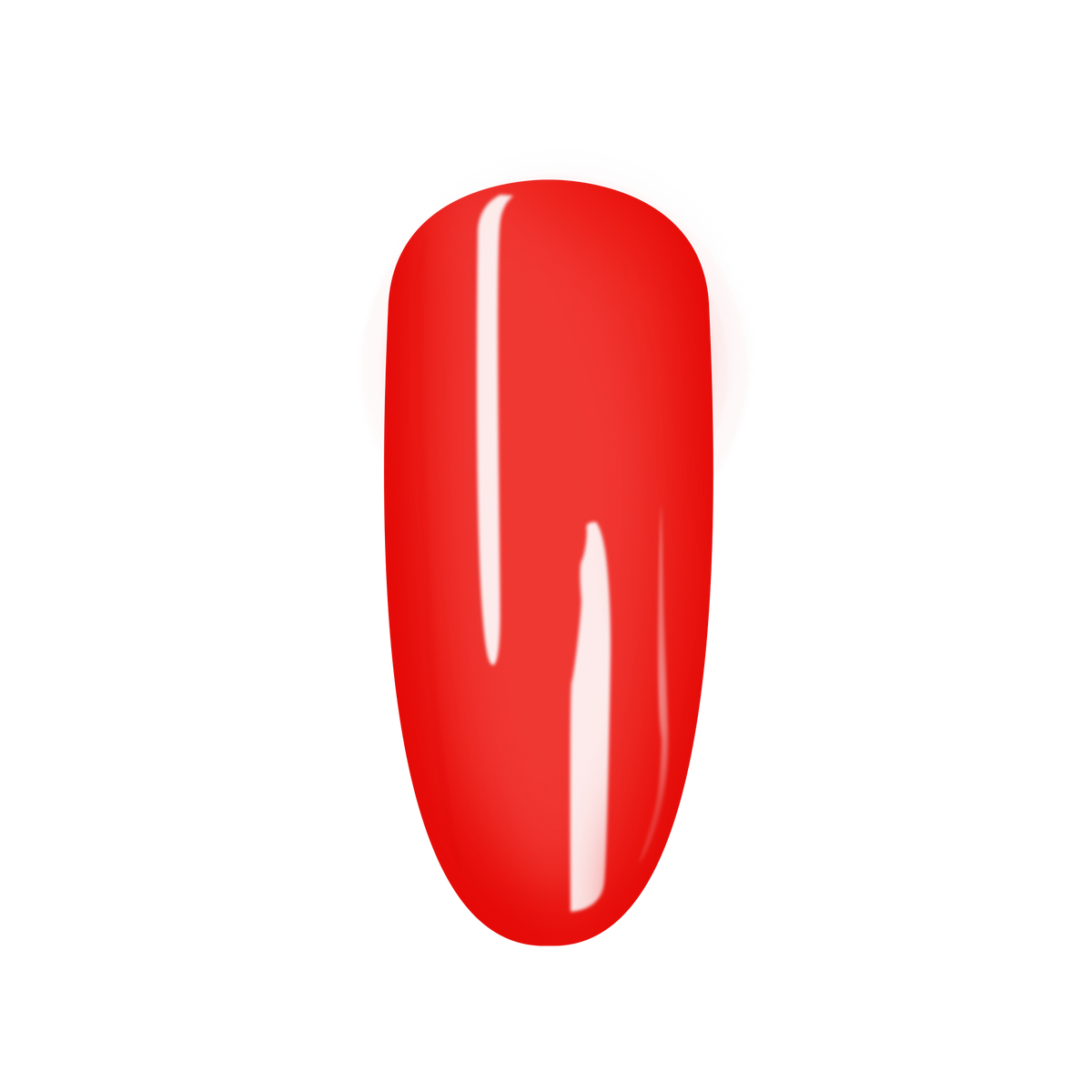 SNS Green Book #059 Coral swatch on a nail tip