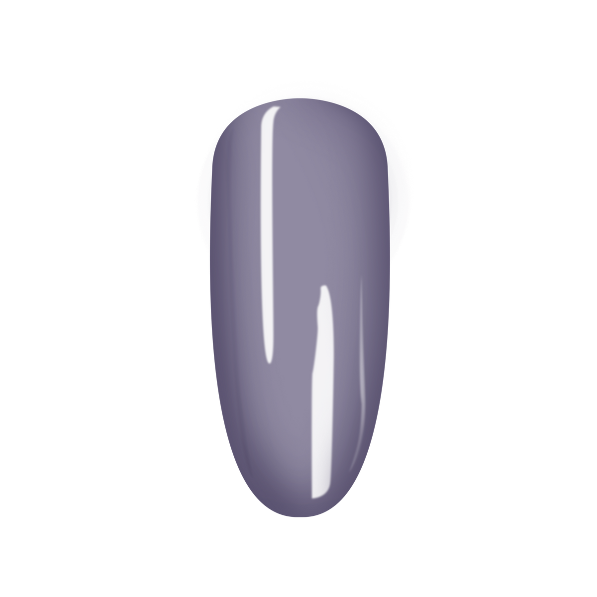 SNS Green Book #077 Purple swatch on a nail tip