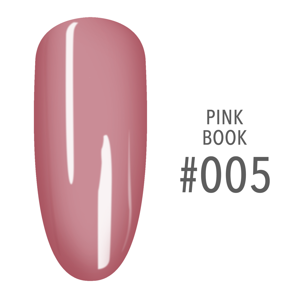SNS Pink Book #005 Soft Pink swatch on a nail tip