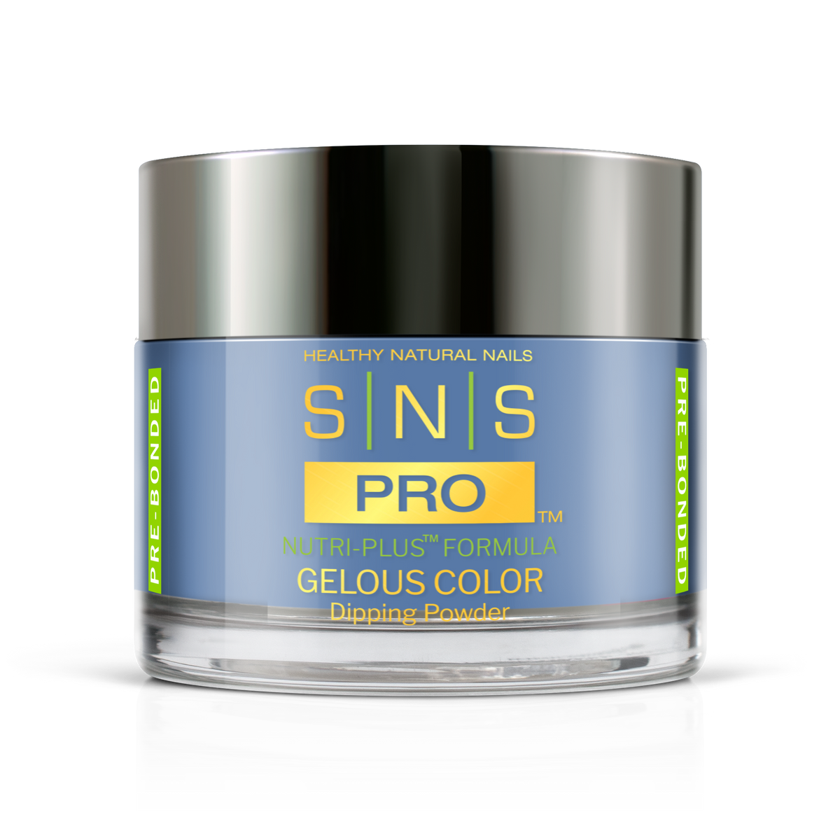 SNS Dip & Acrylic Powder #045 Denim Blue 1.5 oz jar, Pink Book Collection