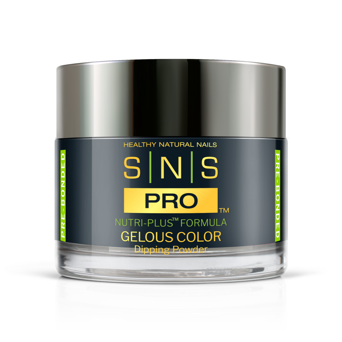 SNS Pro Gelous Color dipping powder jar, 1.5 oz, Pink Book #064 midnight navy