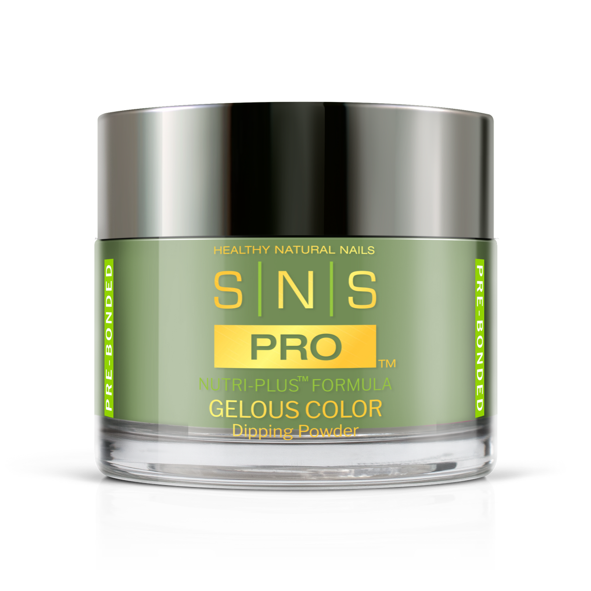 SNS Dip & Acrylic Powder #068 Olive Green 1.5 oz jar, Pink Book Collection