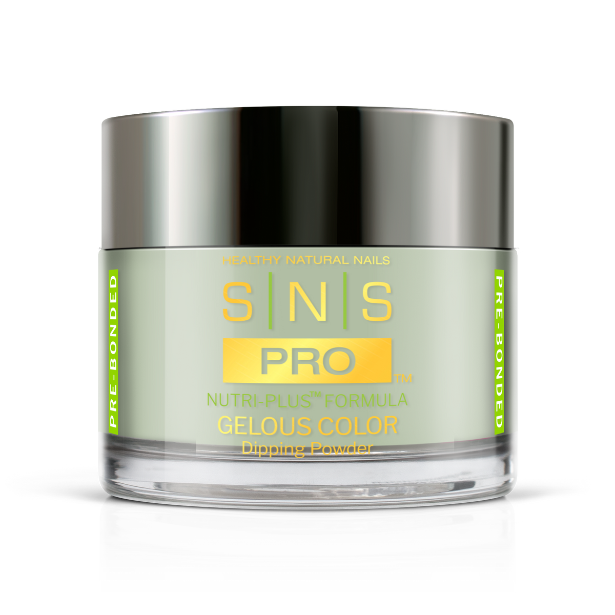 SNS Dip & Acrylic Powder #075 Sage Green 1.5 oz jar, Pink Book Collection