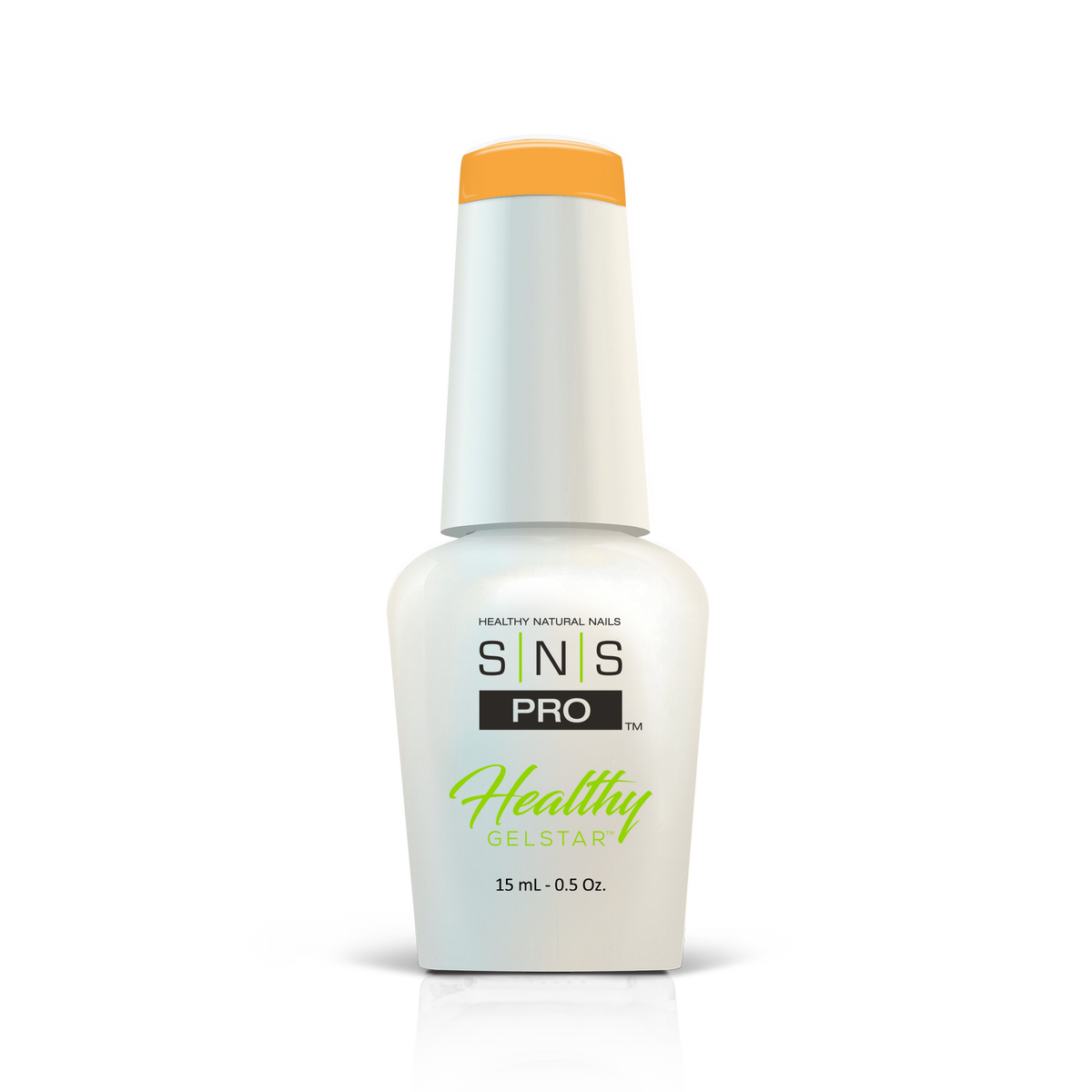 SNS Pro Healthy GelStar gel polish, 0.5 oz, Pink Book #080 golden orange
