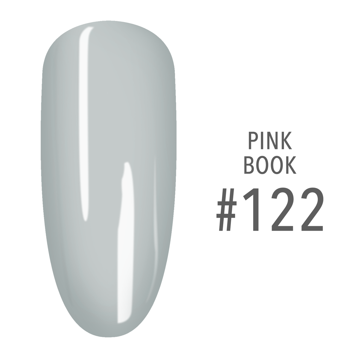 SNS Pink Book #122 Off White swatch on a nail tip