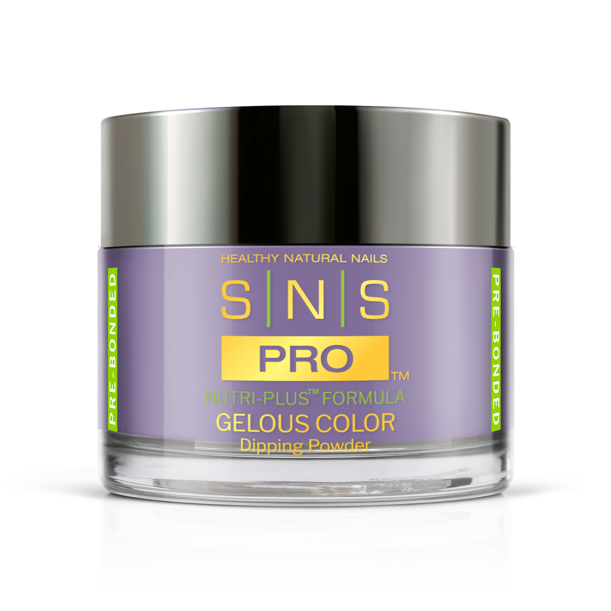SNS Pro Gelous Color dipping powder jar, 1.5 oz, Pink Book #131 dusty purple