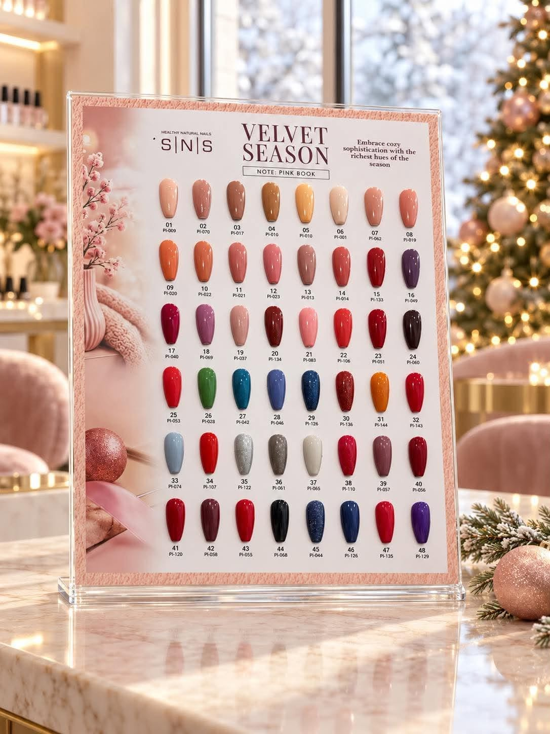 SNS Velvet Season Gel & Lacquer Set, 48 Pairs