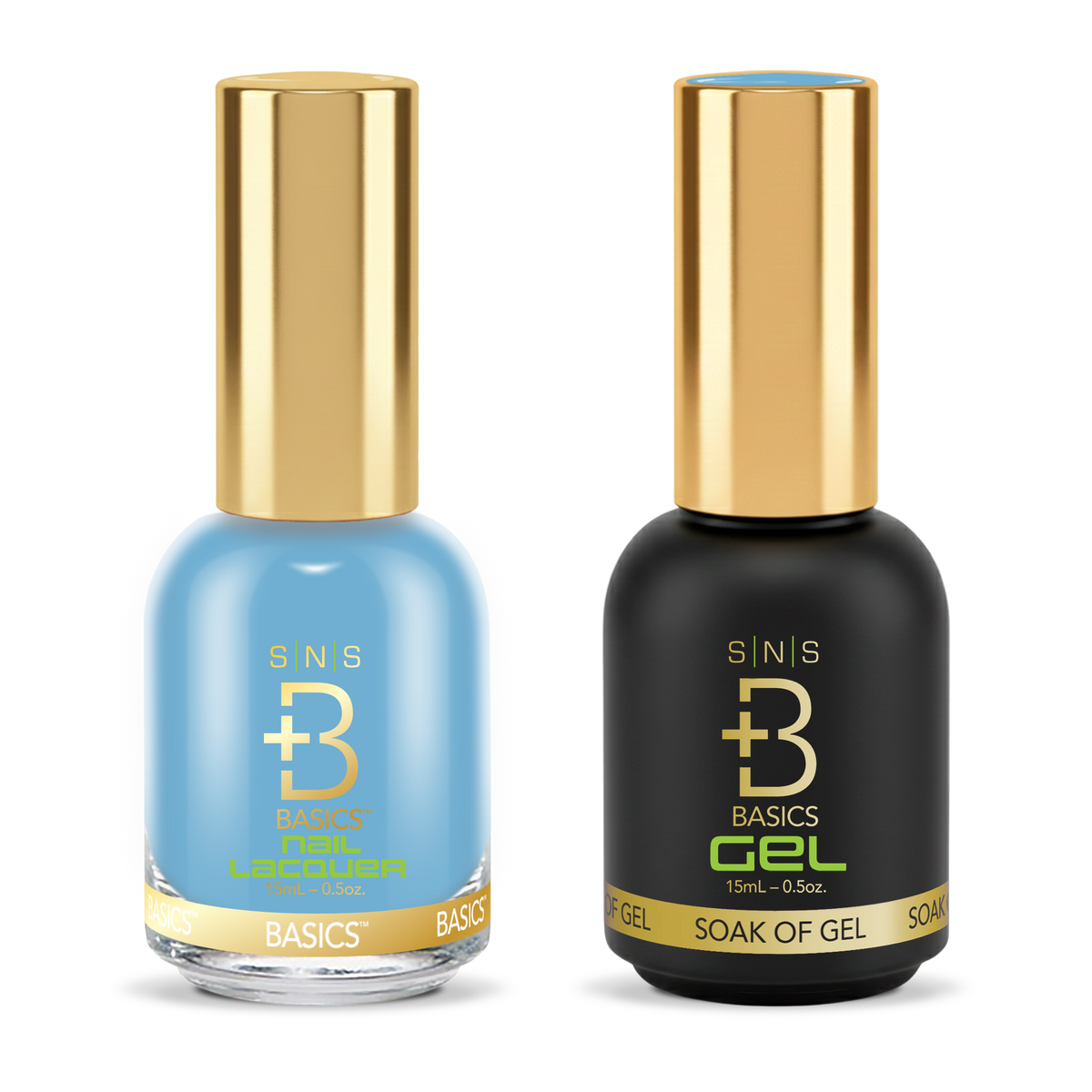 SNS Gel & Lacquer Duo #011 Blue: SNS Nail Lacquer and Pro Healthy GelStar gel polish bottles, Yellow Green Book Collection