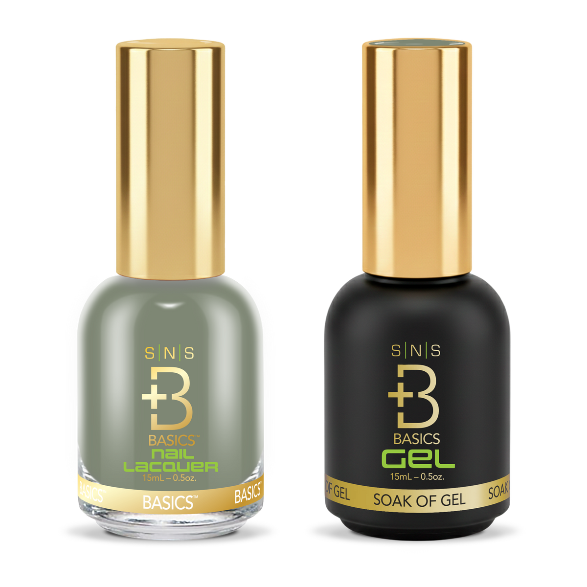 SNS Gel & Lacquer Duo #081 Gray: SNS Nail Lacquer and Pro Healthy GelStar gel polish bottles, Yellow Green Book Collection
