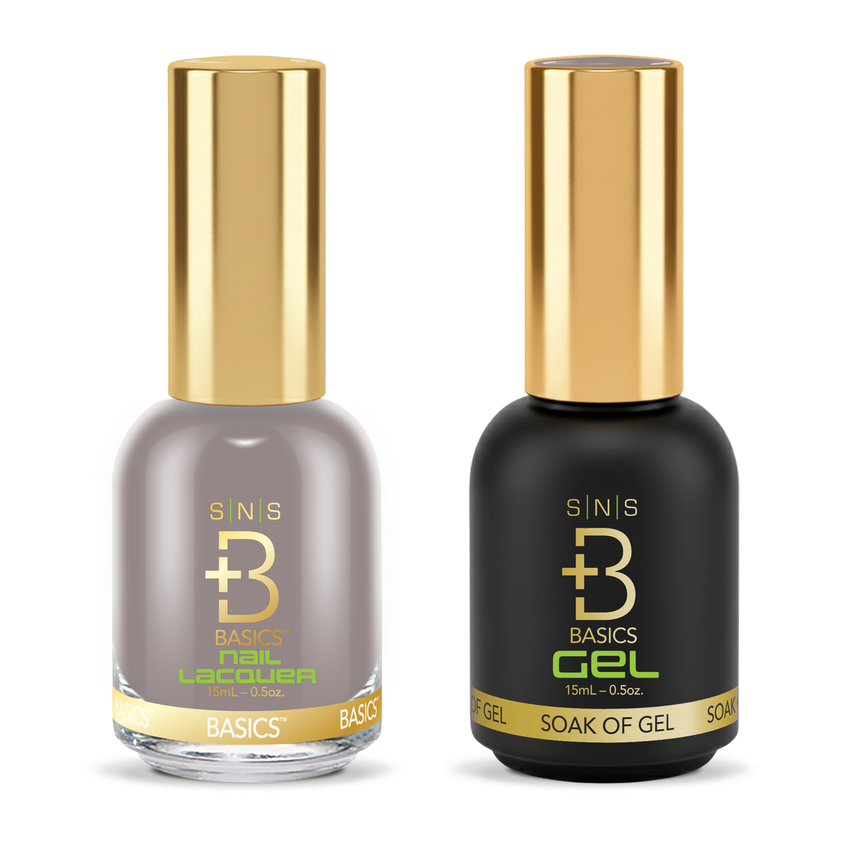 SNS Gel & Lacquer Duo #091 Gray: SNS Nail Lacquer and Pro Healthy GelStar gel polish bottles, Yellow Green Book Collection
