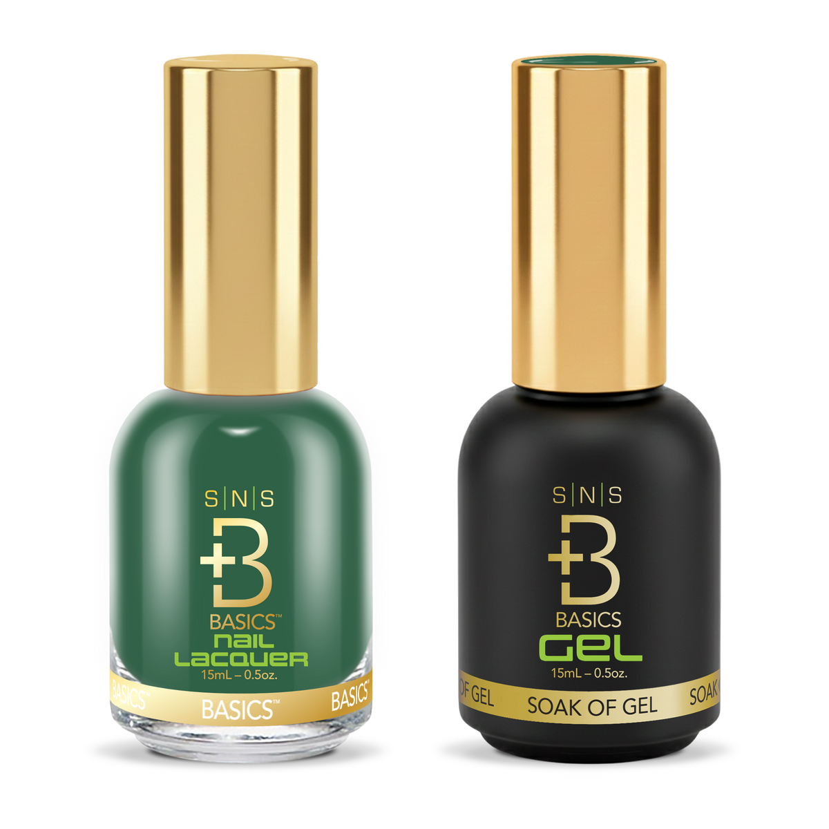 SNS Gel & Lacquer Duo #096 Green: SNS Nail Lacquer and Pro Healthy GelStar gel polish bottles, Yellow Green Book Collection