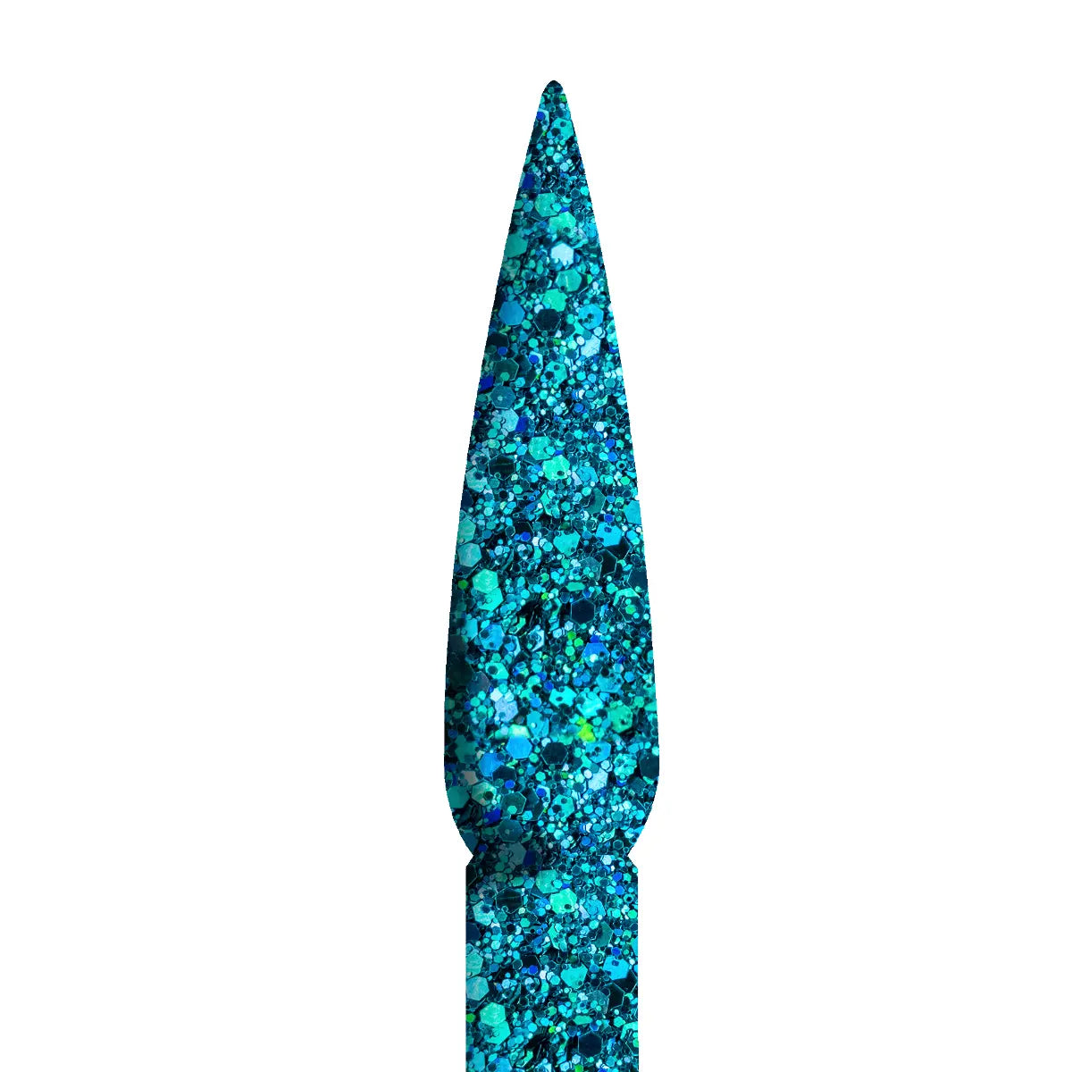 Ombre Glitter Nail Art - Turquoise Colors - GO04