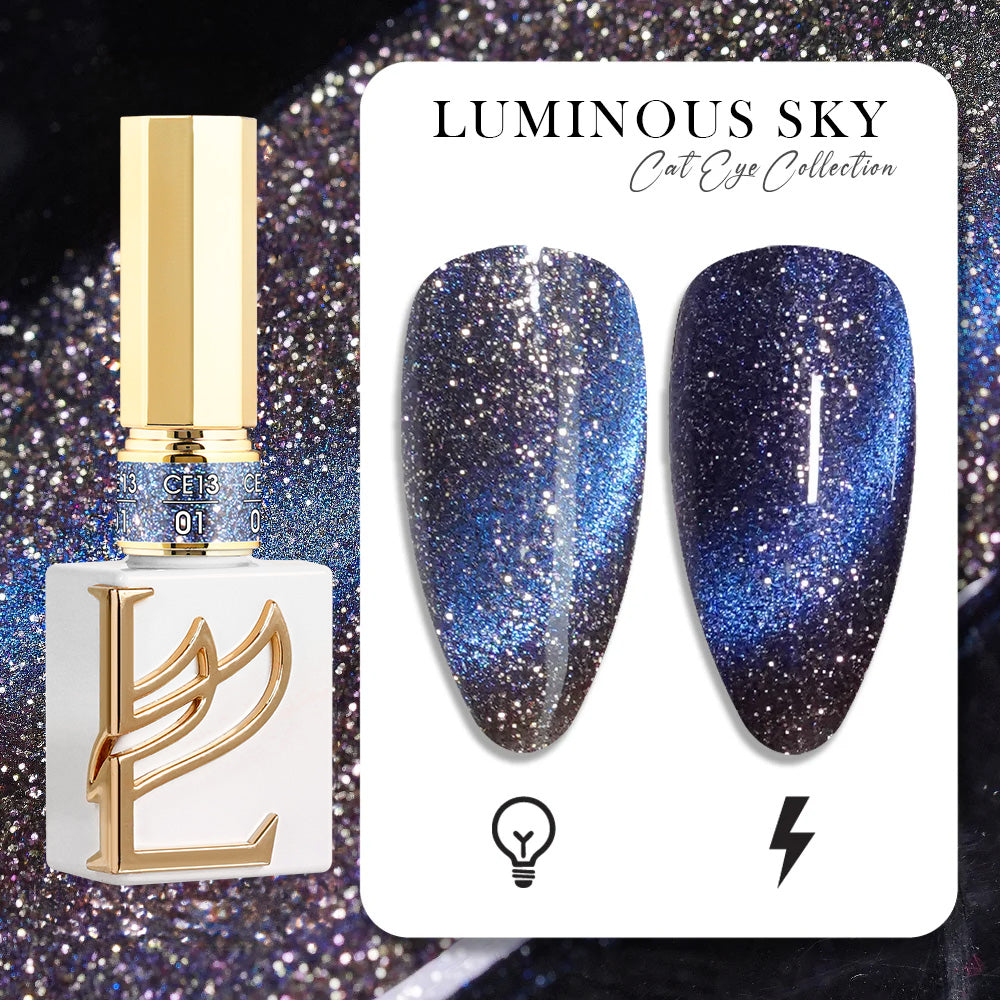 Lavis CE13-01 Luminous Sky cat eye gel polish, photo 2 of 12