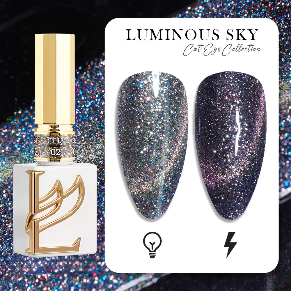 Lavis CE13-02 Luminous Sky cat eye gel polish, photo 2 of 12