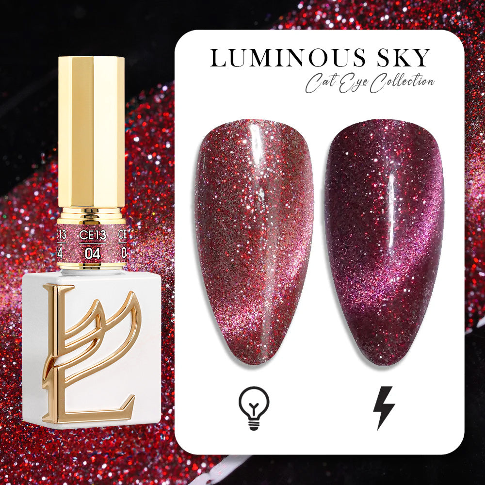 Lavis CE13-04 Luminous Sky cat eye gel polish, photo 2 of 12