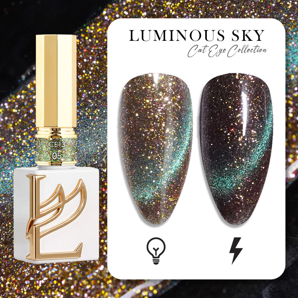 Lavis CE13-05 Luminous Sky cat eye gel polish, photo 2 of 12