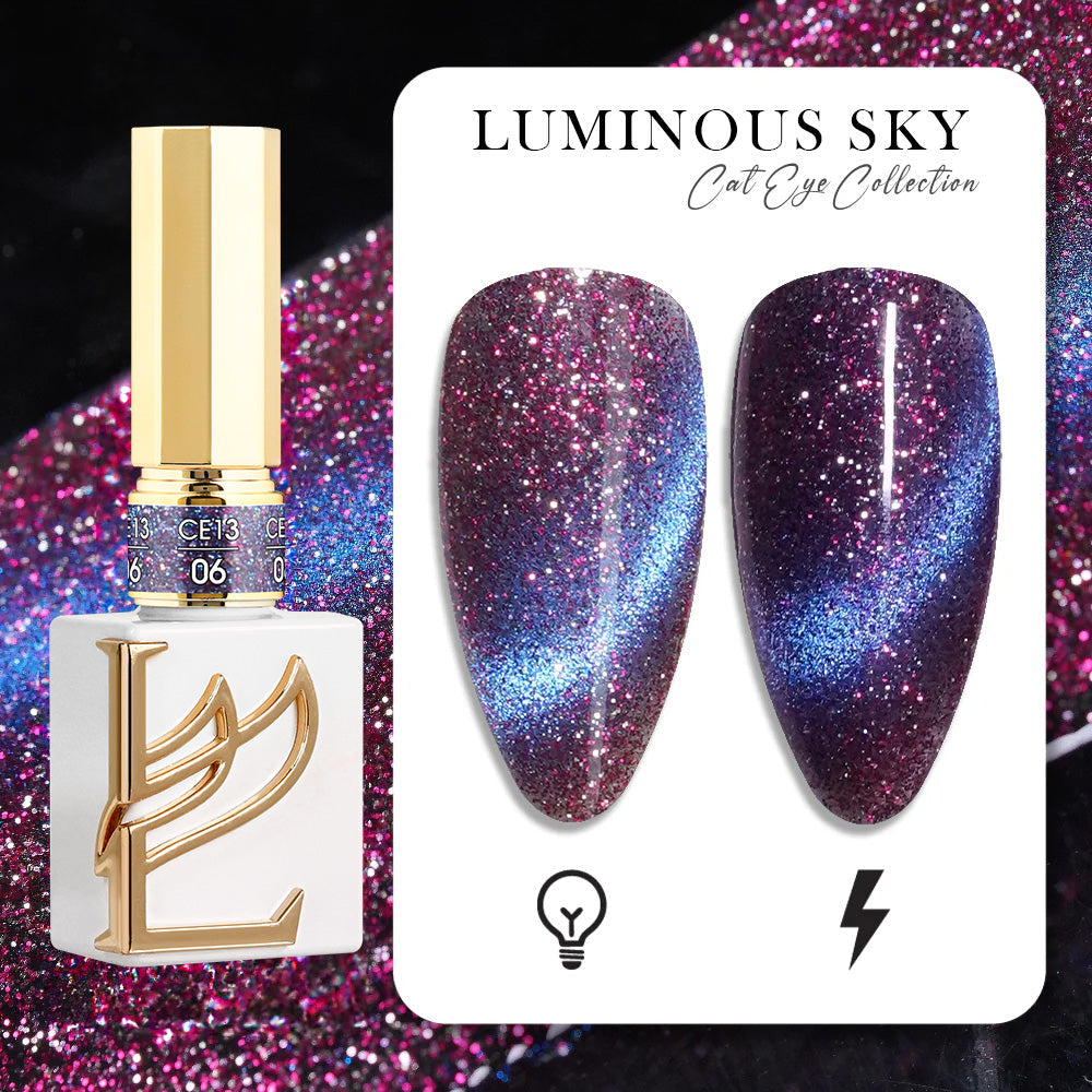 Lavis CE13-06 Luminous Sky cat eye gel polish, photo 2 of 12